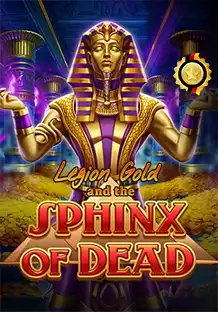 Παρουσίαση του κουλοχέρη Legacy of Dead με σύμβολα και πληκτρολόγιο στο φόντο